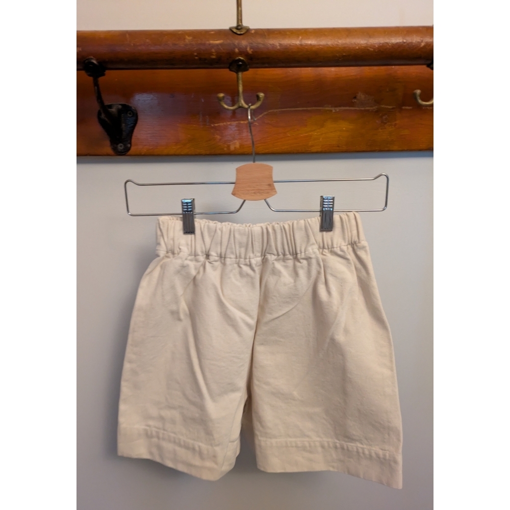 Elizabeth Suzann Off-White Elastic Waist Shorts